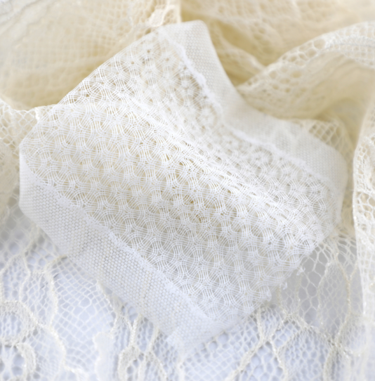 3D printed lace from OPT Industries laid over traditionally manufactured lace